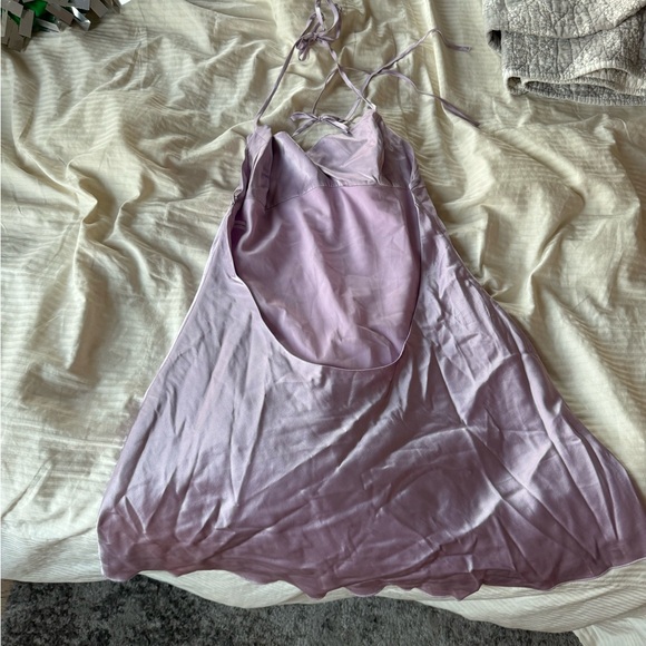 Danielle Guizio Lilac Mini Dress | Silk Blend | Large - Picture 4 of 7